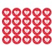 470418T set 20 Cupcake Toppers de vafa cu personalizare Romantic Valentines Love decupate D5cm